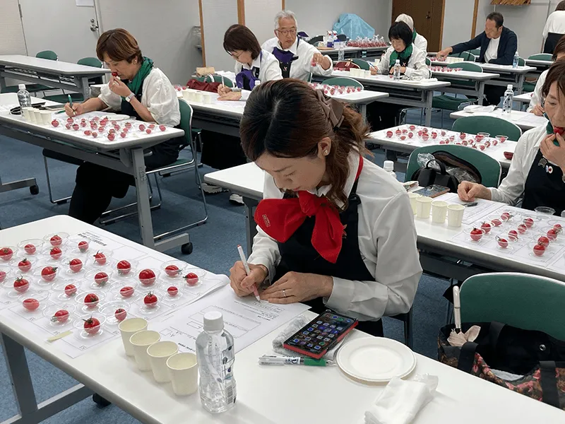 全国青果物選手権の評価風景（1枚目／全12枚）