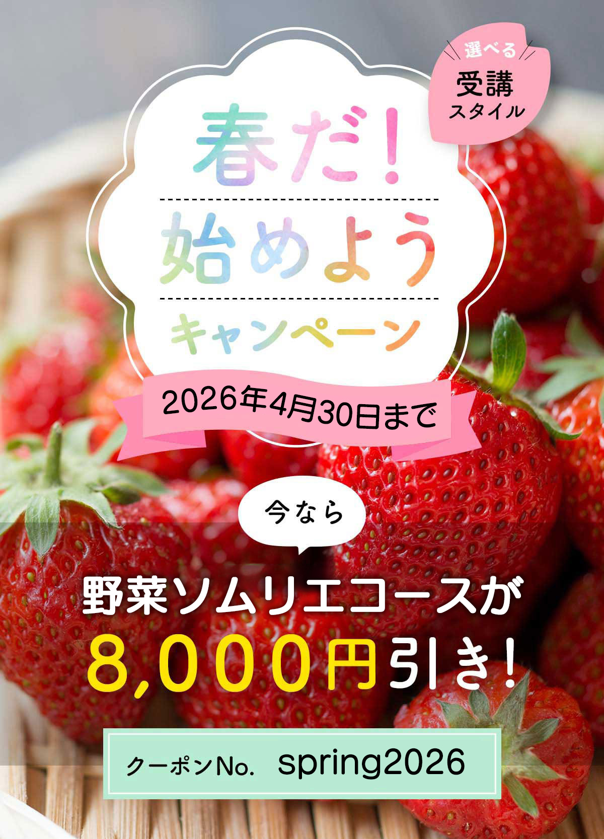 春だ！始めよう キャンペーン！