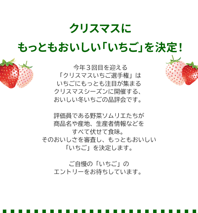 第3回 クリスマスいちご選手権
